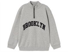 Name It grey melange Brooklyn half-zip sweatshirt